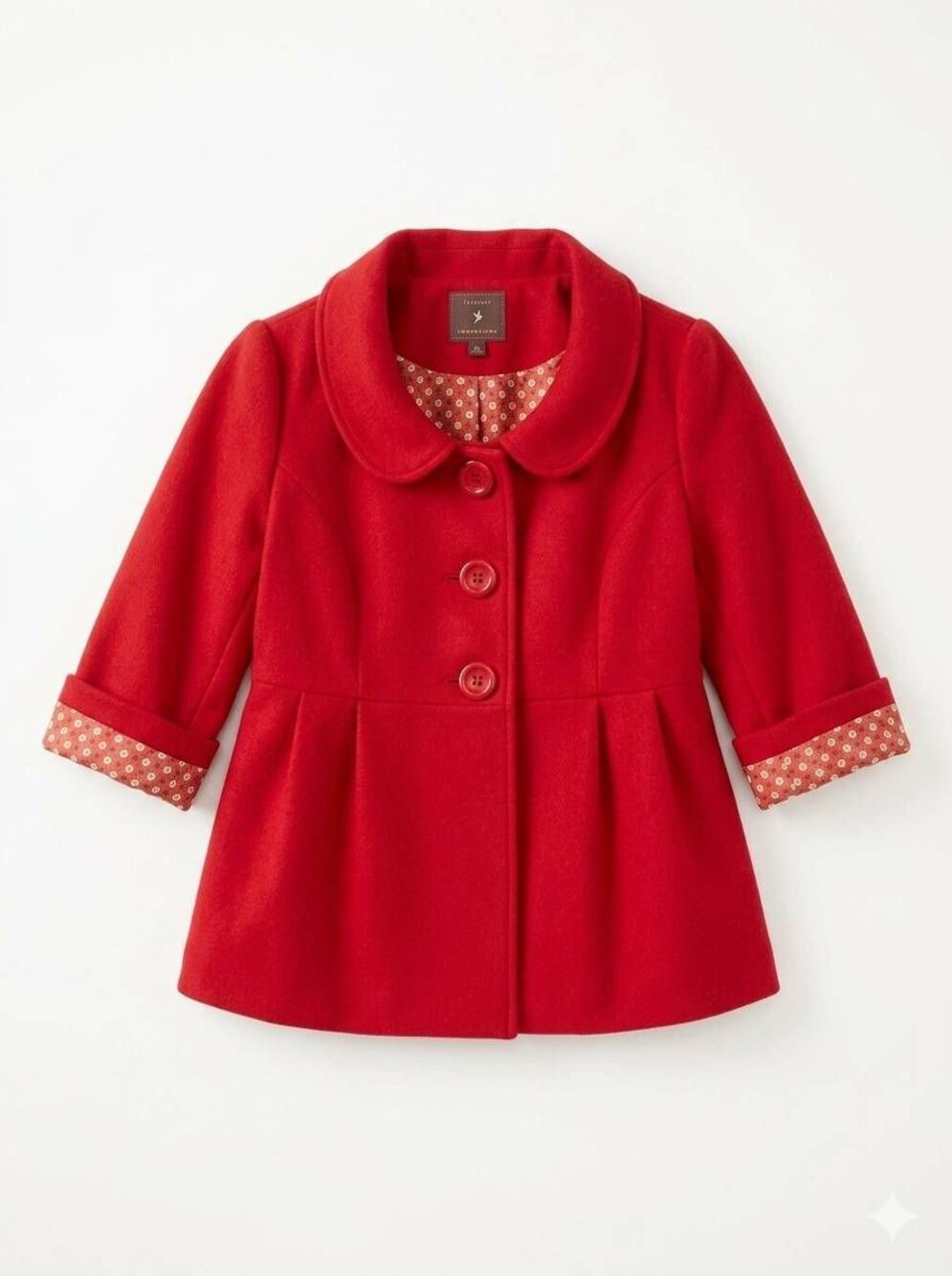 🔹️Forever 21 Red Buttoned Fitted Jacket Medium